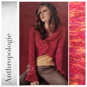 2005 Anthro Cropped Buttonwood Cardigan By HWR